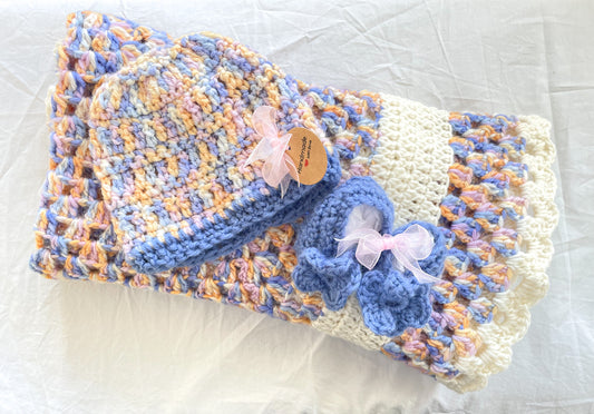 Crochet Baby Car Seat Sets